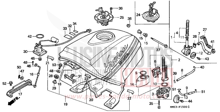 KRAFTSTOFFTANK von CB1300 Super Bold'or ABS NH233D (NH233D) von 1988